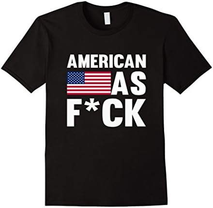 Men's American As F*ck T-Shirt 2XL Black