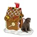 LABRADOR RETRIEVER Dog Chocolate GINGERBREAD HOUSE Christmas Ornament 24C