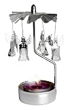Spinning Silver Angels T-light Holder