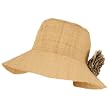 San Deigo Visor Bucket Frayed Raffia SUN Beach HAT