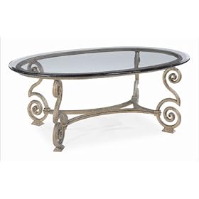 Bernhardt Furniture Sale Solano Cocktail Table in Aged Bronze Paint