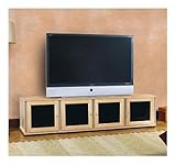 IMAGE OF Salamander Designs Synergy Quad 247 - 20 Series - 87'' Wide 20'' Tall TV Stand (4 20'' Doors, 4 Adjustable shelves)