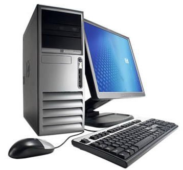 Fast HP DC7600 Desktop Computer Tower Pentium 4 HT 3.4Ghz 2gb 500gb DVDRW Monitor LCD 17'' 1706 Keyboard/Mouse included