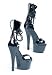 6 inch Heel Wrap Up Sandal Women's Size Shoe With Extended Closed Heel