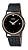 Seiko Men's SKP333 Dress Black Leather Strap Watch by Seiko