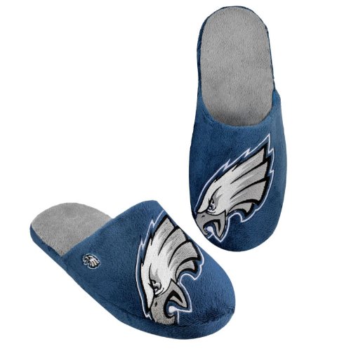 PHILADELPHIA EAGLES OFFICIAL LOGO PLUSH SLIPPERS SIZE L