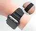 POAO Watch Band For Apple 42mm PU Leather Loop with Magnet Lock Strap Replacement Band for Apple Watch 42mm All Models No Buckle Needed(Black)