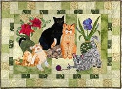 Maggie Walker House Cats Applique Quilt Set 3 Patterns