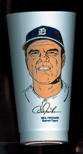 1973 Bill Freehan Detroit Tigers 7 Eleven Baseball Cup