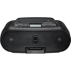 Sony ZS-S2iP CD Boombox with iPod Dock, Black