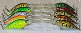 M10A Custom Shad Bass Fishing Lure Set-Plugs-Crankbaits-Deep Divers