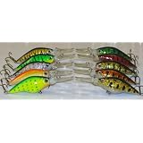 M10A Custom Shad Bass Fishing Lure Set-Plugs-Crankbaits-Deep Divers