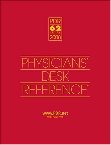 City Travel Guides Discounted  Books : Physicians Desk Reference 2008: Hospital/Library Version (Physicians' Desk Reference (Pdr))
