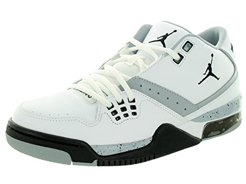 Air Jordan Mens Flight23 Basketball Shoes White/Black-Wolf Grey