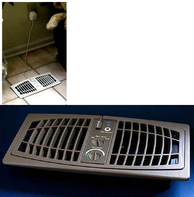 The AirFlow Breeze Home Heating Cooling System (Brown) (Fits 4 W x 10 L opening)