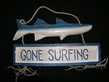 GONE SURFING FISH SIGN - TIKI BAR DECOR