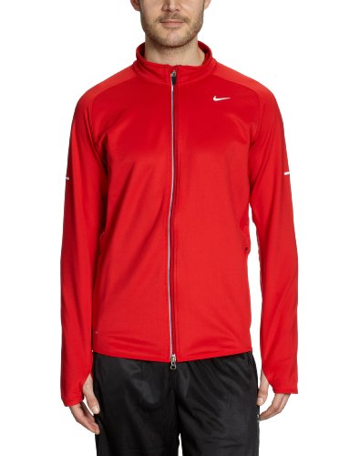 NIKE Herren Laufpullover ELEMENT THERMAL FULL ZIP, sport red/reflective silv, XL, 424243-6 Preisvergleich