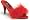 Red Patent Satin Marabou