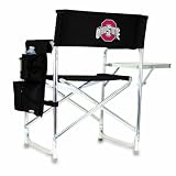 NCAA Ohio State Buckeyes Portable Folding Sports Chair (Black)