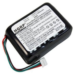 HQRP Battery for Logitech Squeezebox 930-000106, 533-000050, HRMR15/51, NT210AAHCB10YMXZ, X-R0001, 930-000097, 930-000101, 930-000129 Wi-Fi Internet Radio (Black / Red / White)