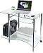 ICE GLASS WORKSTATION Tempered Glass Computer Workstation Desk
