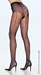 DISCONTINUED Seductive Mock Fishnet Garter Belt Pantyhose in Black!
