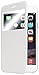 PASONOMI iPhone 6 Plus Case, [Smart Window View] Apple iPhone 6 Plus Folio Wallet Case - Slim Flip Leather Case for Apple iPhone 6+ iPhone Plus 5.5 Inch Smartphone (White)