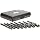 Precision Twist C8R56CO Cobalt Steel Reduced Shank Drill Bit Set with Metal Case, Black and Gold Oxide Finish, Round Shank, 118 Degree Split Point, 8 piece, 9/16" 1" x 16ths