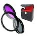 Zeikos ZE-FLK55 55mm Professional MULTI-COATED Glass Filter Kit UV Polarizer Flourescent
