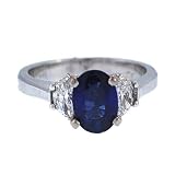 C. Gonshor 18k WG Sapphire & Diamond Ring 1.85ct