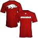 Arkansas Razorbacks NCAA Red Primetime Adidas Adult T-Shirt