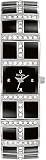 Bulova Women's 98L109 Black Stainless-Steel Quartz Watch with Black Dial