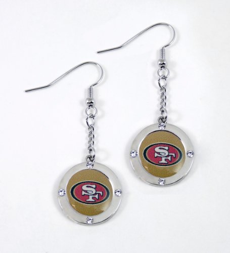 NFL San Francisco 49ers Crystal Dangle Earrings