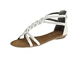 Reneeze ATTAIN-4 Women's Fashion Flat Sandals - White