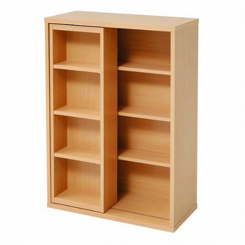 【組み合わせ自在】6BOXシリーズ　スライド書棚　2色展開　収納ラックjk-fr-049　ナチュラル