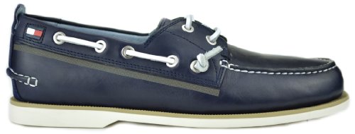 Tommy Hilfiger Ally Mens Boat Shoe Blue/Multi Leather TMAlly