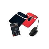Amazon Kindle 2 Red / Black Sleeve Case + Screen Protector + eBook Travel Light Accessory Bundle Kit Set