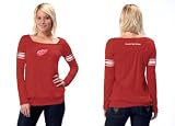 Detroit Red Wings Women's Long Sleeve Armband Jersey Top - by Alyssa Milano