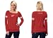 Detroit Red Wings Women's Long Sleeve Armband Jersey Top - by Alyssa Milano
