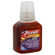 Tylenol Warming Cold, Multi-Symptom, Night Time, Liquid, Honey Lemon, 8 oz.