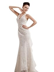 Mermaid Chiffon Lace Wedding Dress 