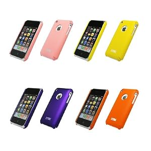 EMPIRE Apple iPhone 3G / iPhone 3G S Premium Rubberized Back Cell Phone Hard Cover Case for Apple iPhone 3G / iPhone 3G S (Choose from 5 Colors; Blue, Pink, Purple, Orange, Yellow)