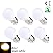 ELETA 3W G14 E26 LED Bulb, Warm White (6 Pack)