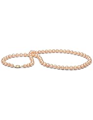 AAA Quality, 6.0-7.0 mm Pink/Peach Freshwater Pearl Necklace