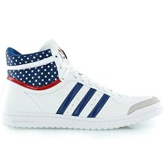 Adidas Top Ten Hi Sleek Leather Schuh Braun Blau