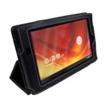 Navitech Custodia Nera in Pelle Bycast stile Flip con supporto per Acer Aspire ICONIA TAB A100 7 pollici PC Tavoletta Dispositivo 32GB Androide 3.0 Honeycomb