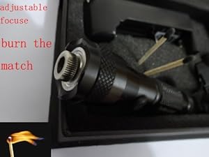 High Power Laser Pointer Can Burn Match Adjustable Focus Red Beam 5mw 650nm Give Away a Solar Grasshopper Charger and Battery Is Included
