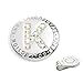Golf Ball Marker Magnetic Hat Clip, Initial K, Made with Stellux Austrian Crystal Ball Marker Hat Clip, BMK