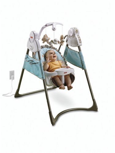Buy Low Price Cozy Fisher-Price Power-Plus Plug-In Swing – Best Friends L1960