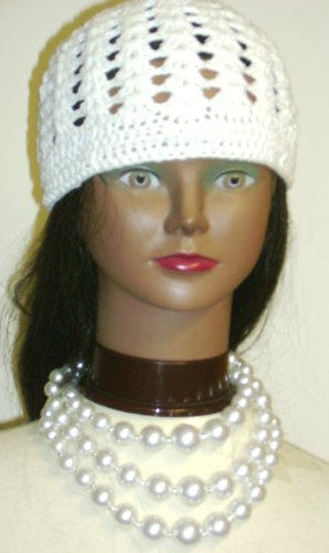 Click here to buy Three Strand White Cultured Graduated Simulated Ivory Pearl Separated By Small Silver Beads Short....